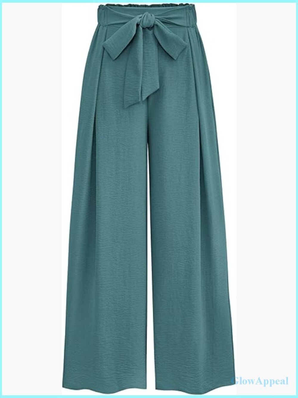 High Waisted Wide Leg Palazzo Work Pants with Pockets